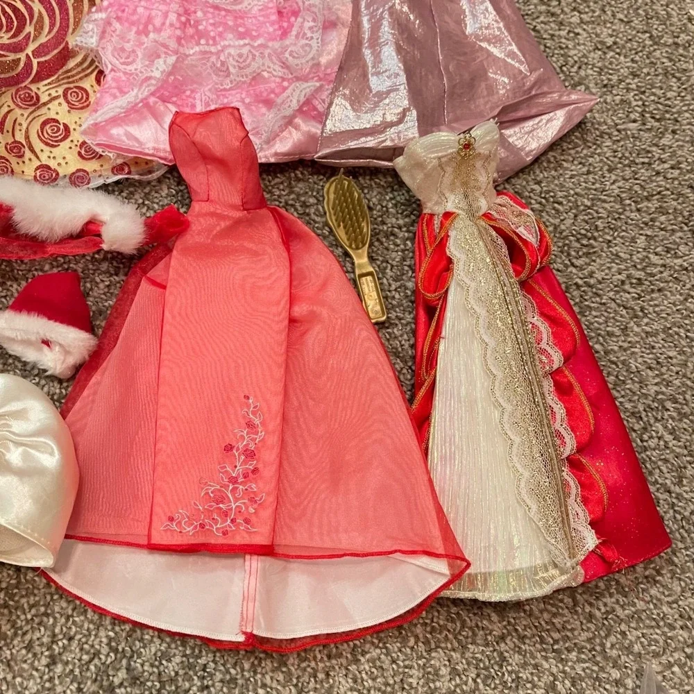 Vtg 50+ Lot Barbie Doll Clothes Gown 80s 90s Dresses Tops Skirt Sets accessories